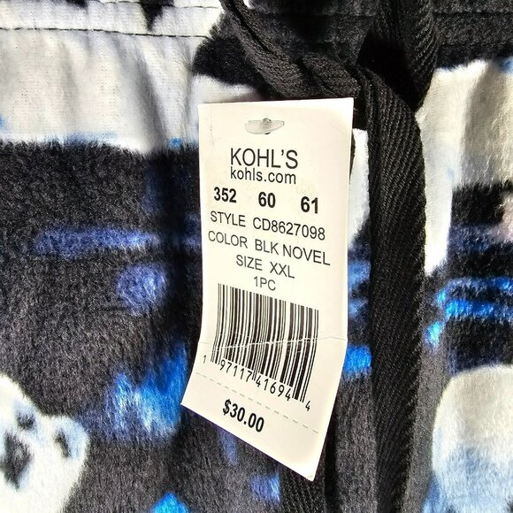 Cuddl Duds Fleece Pajama Pants NWT Wide Leg Men's XXL (38x30") Polar Bear Print - Picture 4 of 9